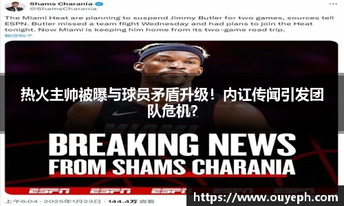 热火主帅被曝与球员矛盾升级！内讧传闻引发团队危机？